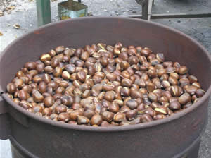 le castagne belle calde