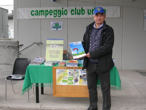 il Presidente del Club Gianni Palezza a Pollice Verde