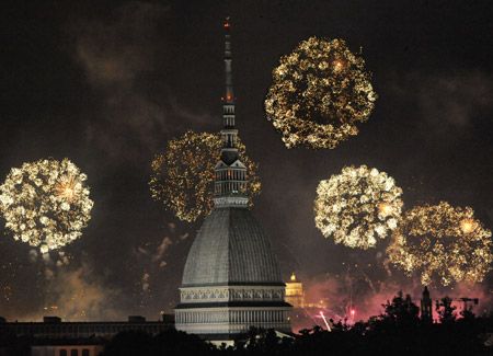 fuochi d'artificio a Torino
